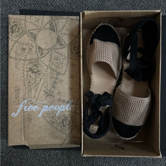 [NWT] Free People FP Collection - Island Time Wrap Espadrilles N - Picture 2 of 12